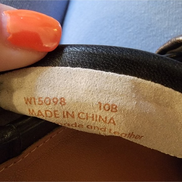 Cole Haan Airelle Black Metallic Leather Sandal Size 10B - Picture 5 of 5